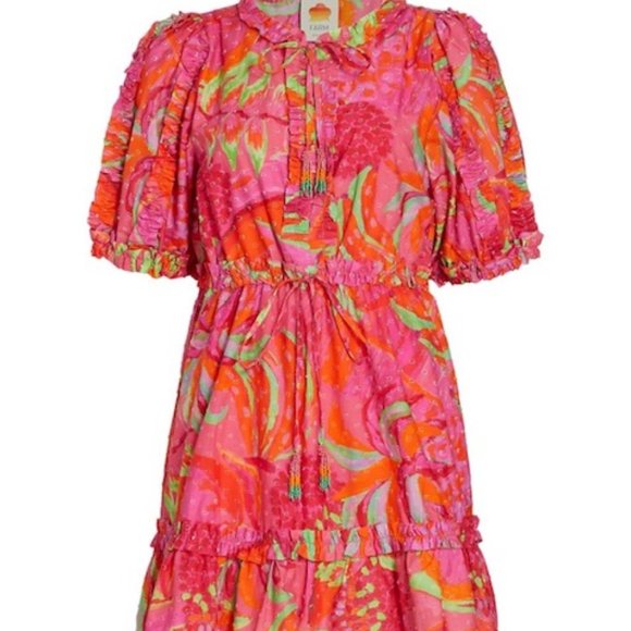 FARM RIO Fruit Brush Mini Dress - Picture 3 of 12